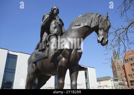 Monument au Goettingen Seven à Hanovre Banque D'Images