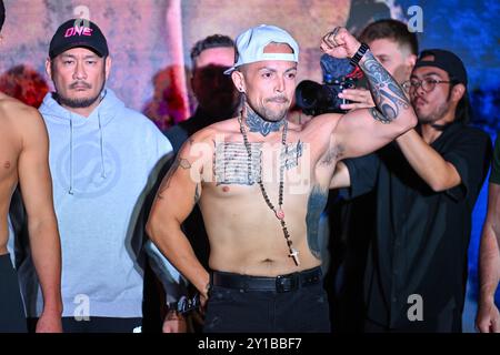 Denver, Colorado, États-Unis. 05th Sep, 2024. Le combattant MMA, Nico Cornejo, pose lors des pesées et affrontements cérémoniels pour le Championnat One 168, à l'hôtel Sheraton de Denver, DANS LE COLORADO. Photo de Kevin Langley/Sports South Media/CSM/Alamy Live News Banque D'Images