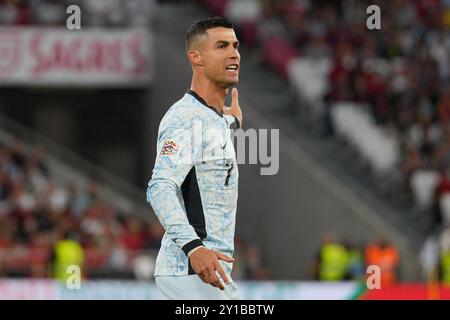 Lisboa, Portugal. 05th Sep, 2024. Cristiano Ronaldo du Portugal en action lors du match du Groupe A1 de l'UEFA Nations League entre le Portugal et la Croatie à l'Estadio da Luz à Lisbonne, Portugal. Crédit : Brazil photo Press/Alamy Live News Banque D'Images