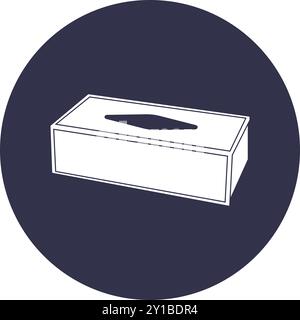 conception de symbole d'illustration vectorielle d'icône de boîte de tissu Illustration de Vecteur