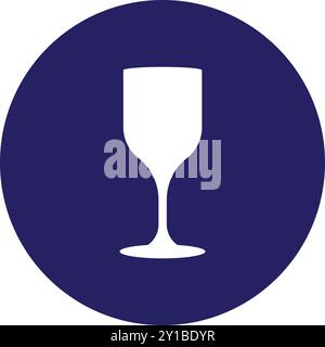conception de symbole d'illustration vectorielle d'icône en verre Illustration de Vecteur
