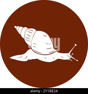 conception de symbole d'illustration vectorielle d'icône d'escargot Illustration de Vecteur