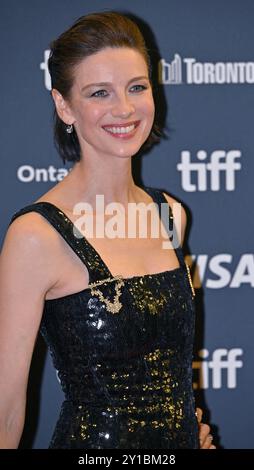 Toronto, Canada. 05th Sep, 2024. Caitriona Balfe assiste à la première de 'The Cut' au Princess of Wales Theatre lors de la soirée d'ouverture du Festival international du film de Toronto à Toronto, au Canada, le jeudi 5 septembre 2024. Photo de Chris Chew/UPI crédit : UPI/Alamy Live News Banque D'Images