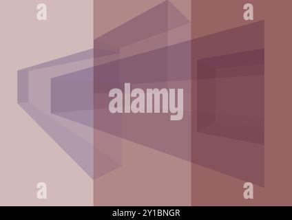 Fond géométrique abstrait avec des rectangles qui se chevauchent. Un design moderne et minimaliste parfait pour le web, l'impression et les projets de marque avec un nettoyage Illustration de Vecteur