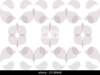 Motif répétitif sans couture avec un design ornemental élégant. Idéal pour les arrière-plans, les emballages, les papiers peints et les projets décoratifs avec une touche classique. Illustration de Vecteur