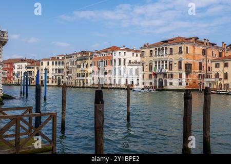 Le Grand canal dans la ville de Venise, Italie. Banque D'Images