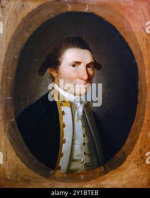 Capitaine James Cook (1728-1779), alias « Captain Cook », portrait peint à l’huile sur toile par John Webber, 1776 Banque D'Images