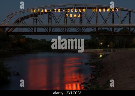 Ocean to Ocean Highway Bridge Yuma, AZ Banque D'Images