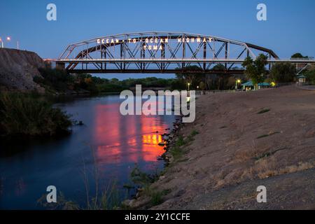 Ocean to Ocean Highway Bridge Yuma, AZ Banque D'Images