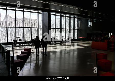 Bibliothek der Hochschule, Universität, Utrecht, Niederlande *** Bibliothèque universitaire, Université d'Utrecht, pays-Bas Banque D'Images