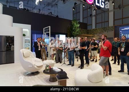 Berlin, Allemagne. 05th Sep, 2024. Deuxième journée médiatique de l'IFA 2024 de 100 à Berlin. (Photo de Beata Siewicz/Pacific Press) crédit : Pacific Press Media production Corp./Alamy Live News Banque D'Images