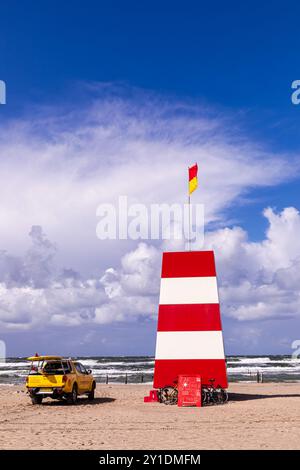 Poste de garde-côtes à Rømø, Danemark Banque D'Images