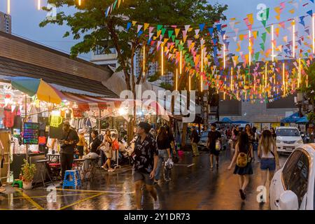 Marché du week-end de Chatuchak à Bangkok/Thaïlande Banque D'Images