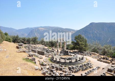 Site archéologique de Delphes, en Grèce Banque D'Images