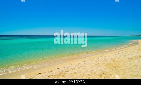 Manduria Beach, San Pietro in Bevagna Taranto, Pouilles, Italie Banque D'Images