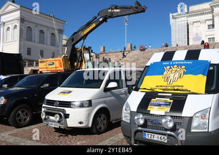 Convoi Nightingale Aid à la place du Sénat 6. sept. 2024 Banque D'Images