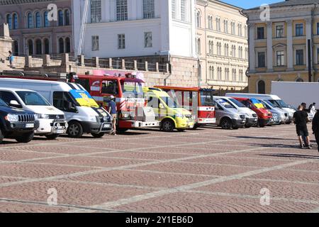 Convoi Nightingale Aid à la place du Sénat 6. sept. 2024 Banque D'Images