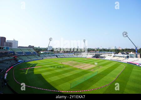 Birmingham, Royaume-Uni, 6 septembre 2024. Vue générale lors du match T20 Vitality Blast entre Birmingham Bears et Gloucestershire. Crédit : Robbie Stephenson/Gloucestershire Cricket/Alamy Live News Banque D'Images