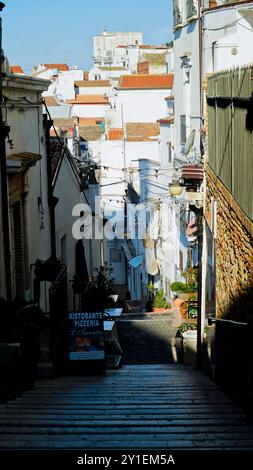 Pisticci, le district de Dirupo, Matera, Basilicate, Italie Banque D'Images