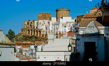 Pisticci, le district de Dirupo, Matera, Basilicate, Italie Banque D'Images
