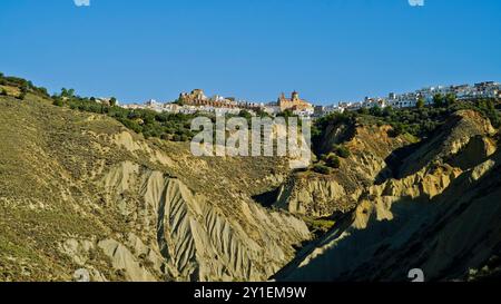 Pisticci, le district de Dirupo, Matera, Basilicate, Italie Banque D'Images