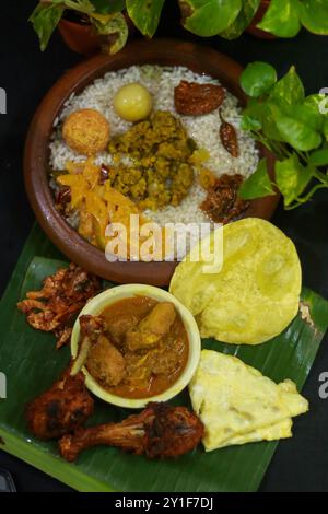 Kerala style Lunch Photography repas Photography Banque D'Images