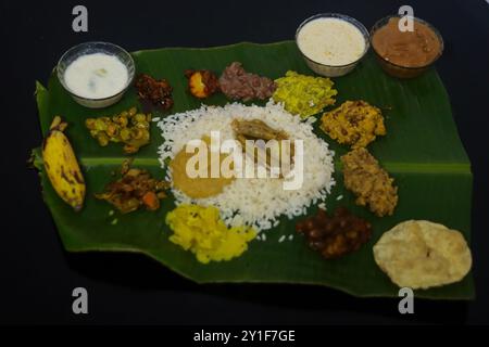 Kerala style Lunch Photography repas Photography Banque D'Images