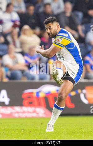 Rhyse Martin ( 12 ) de Leeds Rhinos convertit Banque D'Images