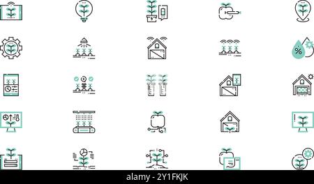Icônes agricoles Collection d'icônes vectorielles de haute qualité avec trait modifiable. Idéal pour les projets professionnels et créatifs. Illustration de Vecteur
