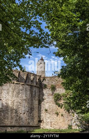 San Gimignano est une petite ville médiévale fortifiée située dans la province de Sienne, en Toscane, au centre-nord de l'Italie. Connue sous le nom de ville des Fine Towers Banque D'Images