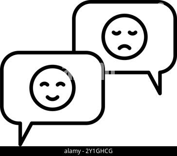 étoile, forme d'étoile, bon, heureux, satisfait, meilleur, comme, réaction, performance, recommandation, témoignage, icône, symbole, signe, illustration, discussion, Illustration de Vecteur