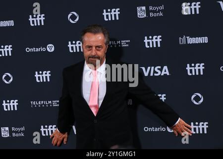 Toronto, Canada. 05th Sep, 2024. Leland Douglas assiste à la première de ''Nutcrackers'' au Festival international du film de Toronto 2024 qui se tient au Roy Thomson Hall à Toronto, Canada, le 5 septembre 2024. (Photo de Arrush Chopra/NurPhoto)0 crédit : NurPhoto SRL/Alamy Live News Banque D'Images