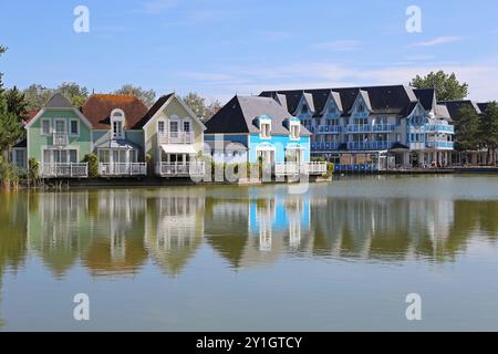 Eaux vives et Restaurant L'Onagre, belle Dune, Promenade du Marquenterre, Fort Mahon plage, Côte Picarde, somme, hauts de France, France, Europe Banque D'Images