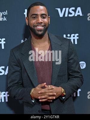 Toronto, Canada. 06 septembre 2024. Jharrel Jerome assiste à la première mondiale de 'Unstoppable' au Roy Thomson Hall pendant le Festival international du film de Toronto, au Canada, le vendredi 6 septembre 2024. Photo de Chris Chew/UPI crédit : UPI/Alamy Live News Banque D'Images