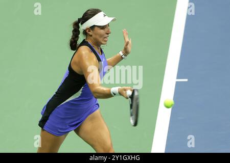 New York, Etats-Unis. 06 septembre 2024. Jessica Pegula des États-Unis pendant le jour 11 du tournoi de tennis du Grand Chelem 2024 US Open le 5 septembre 2024 au USTA Billie Jean King National Tennis Center à New York, États-Unis - photo Jean Catuffe/DPPI crédit : DPPI Media/Alamy Live News Banque D'Images