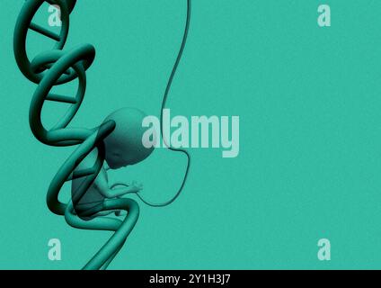 Des bébés créateurs, illustration conceptuelle. Banque D'Images