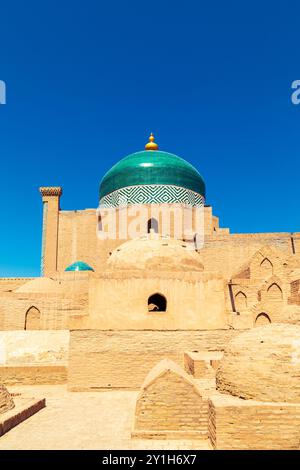 Complexe architectural du mausolée de Pakhlavan Mahmud. Khiva, Ouzbékistan - 17 juillet 2024. Banque D'Images