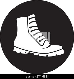 bottes illustration icône élément logo design Illustration de Vecteur