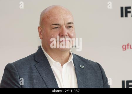 Berlin, Berlin, Allemagne. 6 septembre 2024. Le chancelier allemand Olaf Scholz au gala d'ouverture et à une visite guidée de l'exposition. (Crédit image : © Beata Siewicz/Pacific Press via ZUMA Press Wire) USAGE ÉDITORIAL SEULEMENT! Non destiné à UN USAGE commercial ! Crédit : ZUMA Press, Inc/Alamy Live News Banque D'Images