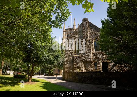 Le cimetière de la cathédrale de Blackburn, Lancashire. Banque D'Images