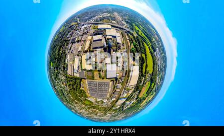 Luftbild, Gewerbegebiet Dieselstraße mit Ede Einkaufsbüro Deutscher Eisenhändler GmbH, Erdkugel, Fisheye Aufnahme, Fischaugen Aufnahme, 360 Grad Aufnahme, petit monde, petite planète, Fisheye Bild, Fleute, Wuppertal, Ruhrgebiet, Nordrhein-Westfalen, Deutschland ACHTUNGxMINDESTHONORARx60xEURO *** vue aérienne, zone industrielle Dieselstraße avec Ede Einkaufsbüro Deutscher Eisenhändler GmbH, globe terrestre, image fisheye, image 360 degrés, minuscule monde, petite planète, image fisheye, Fleute, Wuppertal, région de la Ruhr, Rhénanie du Nord-Westphalie, Allemagne ACHTUNGxMINDESTHONORARx60xEURO Banque D'Images