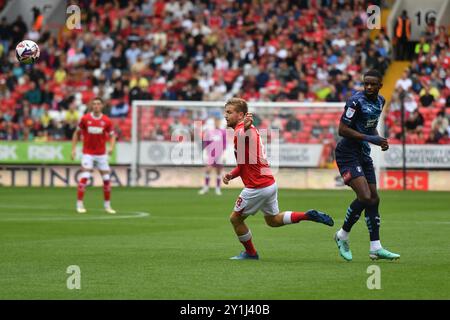 Londres, Angleterre. 7 septembre 2024. Luke Berry pendant le match Sky Bet EFL League One entre Charlton Athletic et Rotherham United à The Valley, Londres. Kyle Andrews/Alamy Live News Banque D'Images