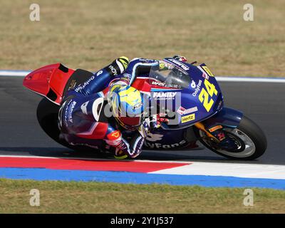 Misano Adriatico, Ita. 06 septembre 2024. 24 Ramirez Marcos MOTO2 (MRAM) SPA OnlyFans American Racing Team KALEX lors du MotoGP Red Bull Grand Prix de Saint-Marin et de la Rimini Riviera MotoGP Race le samedi 6 septembre 2024 au Misano World circuit à Misano Adriatico, Italie. (Photo de Fabio Averna/Sipa USA) crédit : Sipa USA/Alamy Live News Banque D'Images