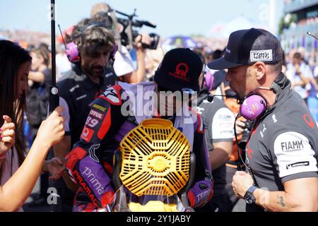 Foto Alessandro la Rocca/LaPresse07-09-2024, Sport-Motociclismo-Motomondiale 2024 Gran Premio Gran Premio Red Bull di San Marino e della Riviera di Rimini - Misano World circuit Marco Simoncelli - Speed Race nella foto : photo Alessandro la Rocca/ Credit : LaPresse/Alamy Live News Banque D'Images