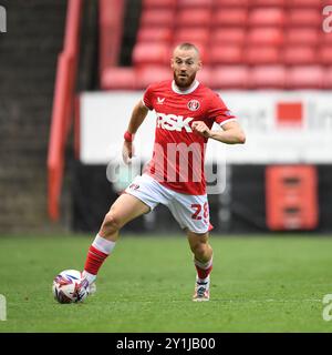 Londres, Angleterre. 7 septembre 2024. Allan Campbell pendant le match Sky Bet EFL League One entre Charlton Athletic et Rotherham United à The Valley, Londres. Kyle Andrews/Alamy Live News Banque D'Images