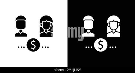 Affiliate Marketing Icon design simple plat de vecteur de collection de contour de collection logo Illustration de Vecteur