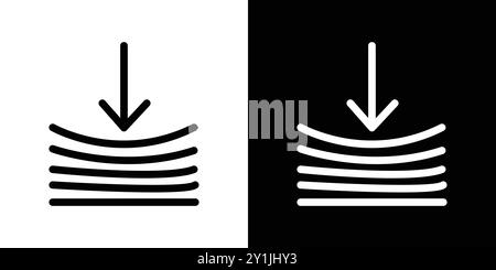Résilience conception d'icône de matériau simple plat de symbole vectoriel contour de collection logo Illustration de Vecteur
