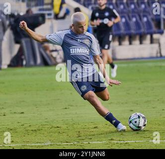 CHESTER, PA, États-Unis - 09 AOÛT 2024 : match de la Coupe des ligues entre Philadelphie Union et CF Montréal au Subaru Park. ***USAGE ÉDITORIAL SEULEMENT*** Banque D'Images