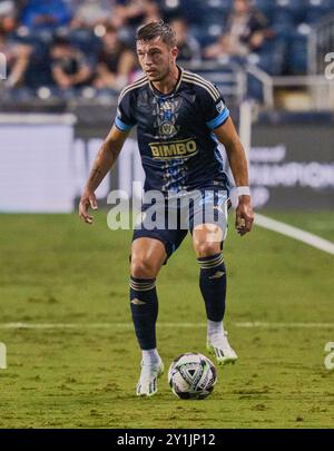 CHESTER, PA, États-Unis - 09 AOÛT 2024 : match de la Coupe des ligues entre Philadelphie Union et CF Montréal au Subaru Park. ***USAGE ÉDITORIAL SEULEMENT*** Banque D'Images