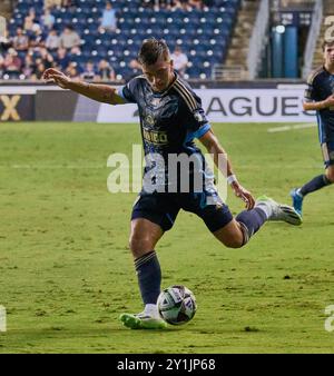 CHESTER, PA, États-Unis - 09 AOÛT 2024 : match de la Coupe des ligues entre Philadelphie Union et CF Montréal au Subaru Park. ***USAGE ÉDITORIAL SEULEMENT*** Banque D'Images